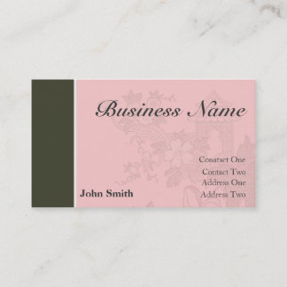 Carte de visite professionnel [rose/brun]