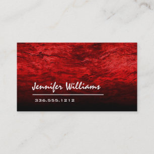 Carte de visite professionnel rouge simple