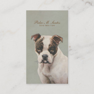 Carte De Visite Professionnel simple animal de chien de cool