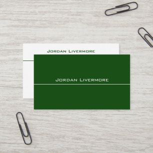 Carte De Visite Professionnel, Simple, Basic, Ferme Vert Moderne