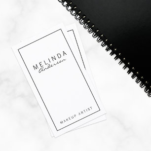 Carte De Visite Professionnel Simple Blanc