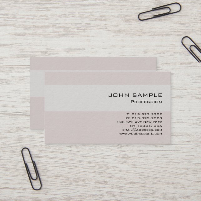 Carte De Visite Professionnel Simple Élégant Harmoniques Couleurs  (Devant/Arrière en situation)