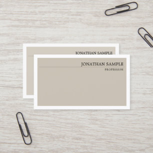 Carte De Visite Professionnel simple minimal de couleurs