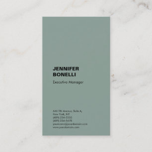 Carte De Visite Professionnel simple minimaliste moderne bleu mati