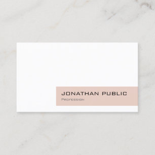 Carte De Visite Professionnel Simple Moderne Design Chic Luxe