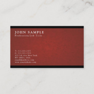 Carte De Visite Professionnel Simple Vintage élégant Luxe