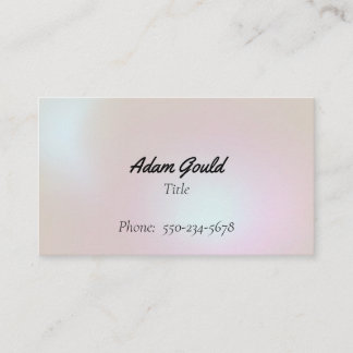 Carte de visite professionnel subtil Gradient