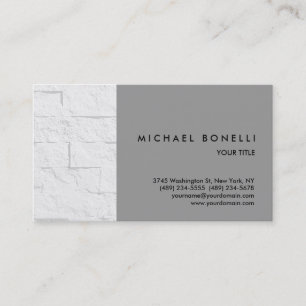 Carte de visite professionnel tendance en brique m