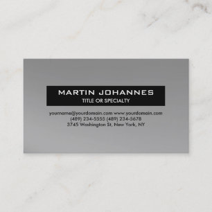 Carte de visite professionnel tendance Plain