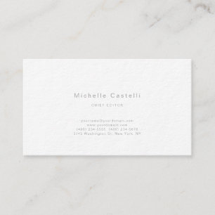 Carte De Visite Professionnel Unique Classique Noir Blanc