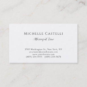 Carte De Visite Professionnel Unique Minimaliste Simple Noir Blanc