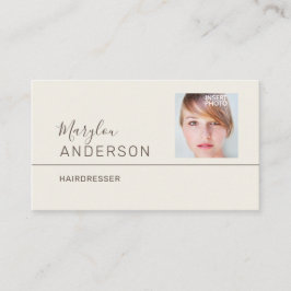 Carte De Visite Professionnel UNISEX (PHOTO & LOGO INSERT) -