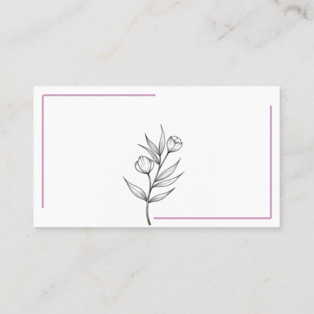Carte de visite professionnelle (Dos)