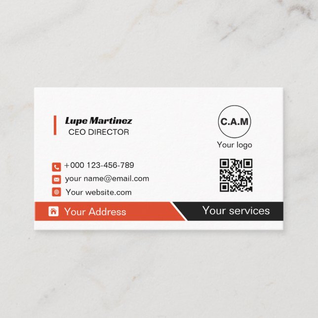 Carte de visite professionnelle (Devant)