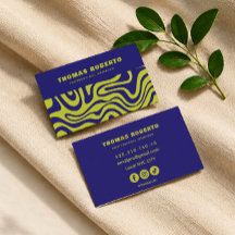 carte de visite professionnelle abstraite verte gr