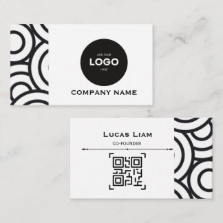 Carte de visite professionnelle avec logo d'entrep
