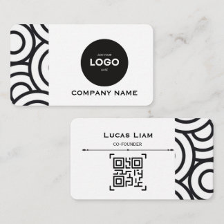 Carte de visite professionnelle avec logo d'entrep