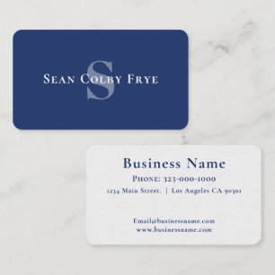Carte de visite professionnelle avec monogramme in