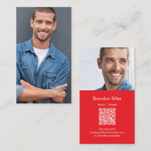Carte de visite professionnelle avec photo   Code 