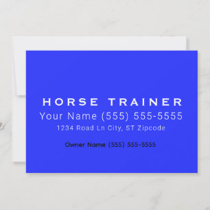 Carte de visite professionnelle Cheval Royal