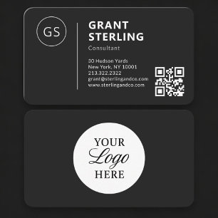 Carte de visite professionnelle Consultant Black L