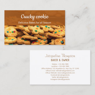 carte de visite professionnelle cookies photo