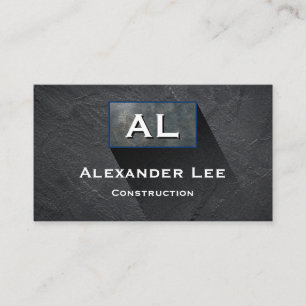 Carte de visite professionnelle de construction à