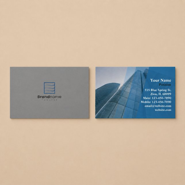 Carte de visite professionnelle de construction de (Créateur téléchargé)