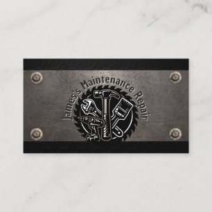 Carte de visite professionnelle de maintenance Pro