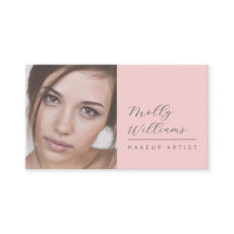 Carte de visite professionnelle de maquillage phot