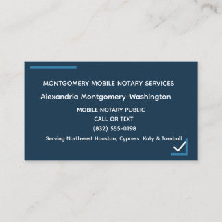 Carte de visite professionnelle de notaire mobile