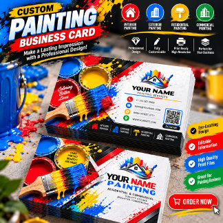 Carte de visite professionnelle de peinture person
