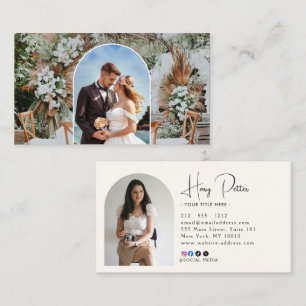 Carte de visite professionnelle de photographie