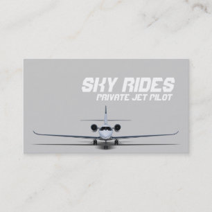 Carte de visite professionnelle de pilote d'avion 