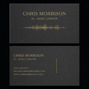 Carte de visite professionnelle DJ Musique Black G