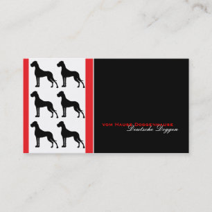 Carte de visite professionnelle Great Dane bonne l