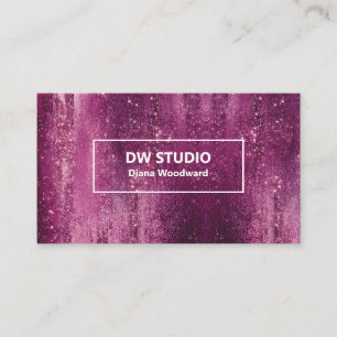 Carte de visite professionnelle Magenta Violet Mod