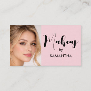 Carte de visite professionnelle Makeup avec photo