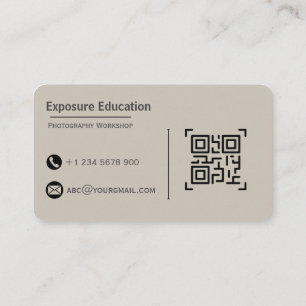 Carte de visite professionnelle marron pour atelie
