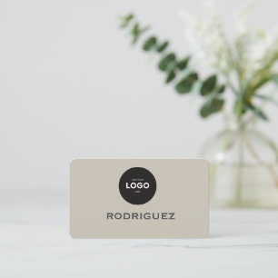 Carte de visite professionnelle marron pour atelie