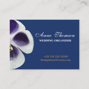 Carte de visite professionnelle minimale et floral