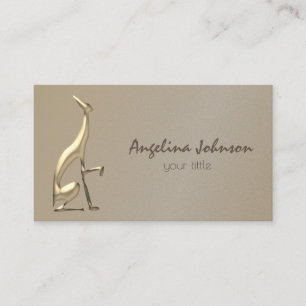 Carte de visite professionnelle Minimaliste Chien 