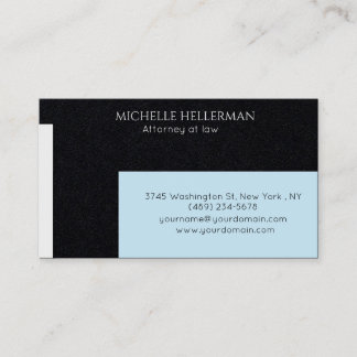 Carte de visite professionnelle noire Premium