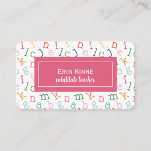 Carte de visite professionnelle pour enseignant re