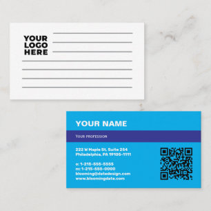 Carte de visite professionnelle pour entrepreneur