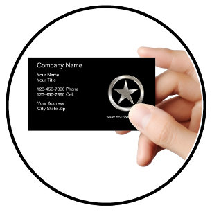 Carte de visite professionnelle pour les forces de