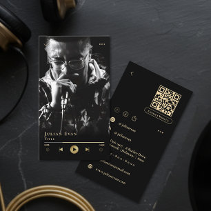 Carte de visite professionnelle pour musicien en n