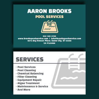 Carte de visite professionnelle sarcelle pour serv