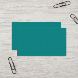 Carte de visite professionnelle sarcelle premium
