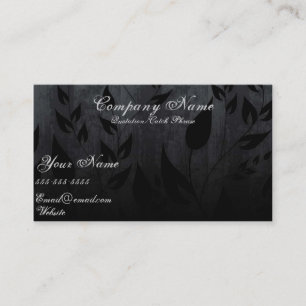Carte de visite professionnelle simple noire